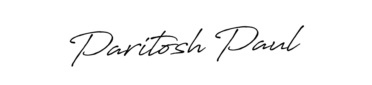 Make a beautiful signature design for name Paritosh Paul. With this signature (Antro_Vectra_Bolder) style, you can create a handwritten signature for free. Paritosh Paul signature style 7 images and pictures png