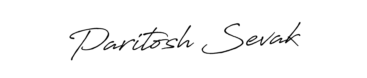 Use a signature maker to create a handwritten signature online. With this signature software, you can design (Antro_Vectra_Bolder) your own signature for name Paritosh Sevak. Paritosh Sevak signature style 7 images and pictures png