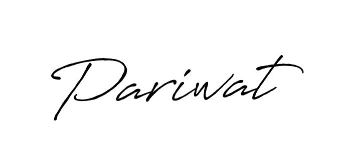 How to make Pariwat signature? Antro_Vectra_Bolder is a professional autograph style. Create handwritten signature for Pariwat name. Pariwat signature style 7 images and pictures png