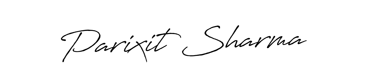 Design your own signature with our free online signature maker. With this signature software, you can create a handwritten (Antro_Vectra_Bolder) signature for name Parixit Sharma. Parixit Sharma signature style 7 images and pictures png