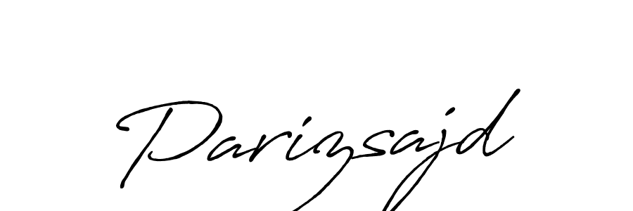 Antro_Vectra_Bolder is a professional signature style that is perfect for those who want to add a touch of class to their signature. It is also a great choice for those who want to make their signature more unique. Get Parizsajd name to fancy signature for free. Parizsajd signature style 7 images and pictures png
