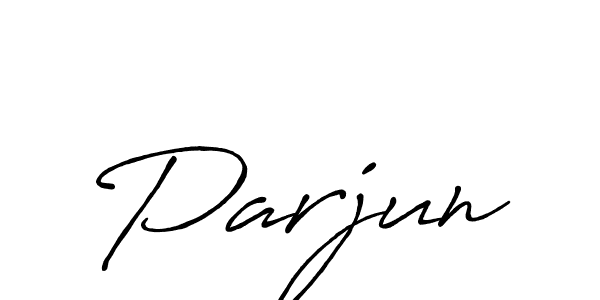 Create a beautiful signature design for name Parjun. With this signature (Antro_Vectra_Bolder) fonts, you can make a handwritten signature for free. Parjun signature style 7 images and pictures png