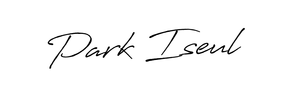 Use a signature maker to create a handwritten signature online. With this signature software, you can design (Antro_Vectra_Bolder) your own signature for name Park Iseul. Park Iseul signature style 7 images and pictures png