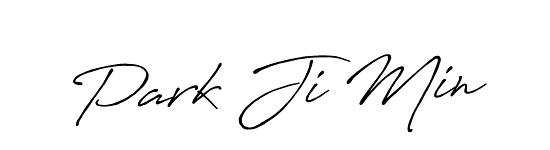 Use a signature maker to create a handwritten signature online. With this signature software, you can design (Antro_Vectra_Bolder) your own signature for name Park Ji Min. Park Ji Min signature style 7 images and pictures png