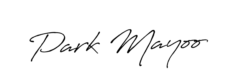 Design your own signature with our free online signature maker. With this signature software, you can create a handwritten (Antro_Vectra_Bolder) signature for name Park Mayoo. Park Mayoo signature style 7 images and pictures png