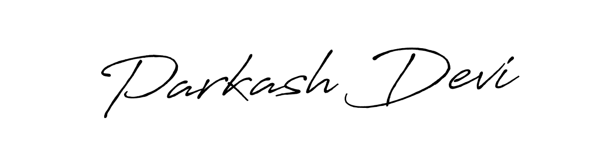 Create a beautiful signature design for name Parkash Devi. With this signature (Antro_Vectra_Bolder) fonts, you can make a handwritten signature for free. Parkash Devi signature style 7 images and pictures png