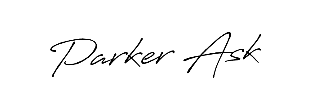 Once you've used our free online signature maker to create your best signature Antro_Vectra_Bolder style, it's time to enjoy all of the benefits that Parker Ask name signing documents. Parker Ask signature style 7 images and pictures png