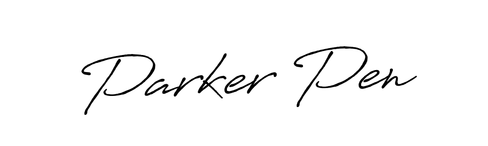 The best way (Antro_Vectra_Bolder) to make a short signature is to pick only two or three words in your name. The name Parker Pen include a total of six letters. For converting this name. Parker Pen signature style 7 images and pictures png