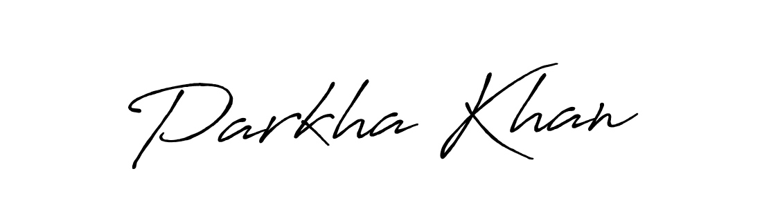Antro_Vectra_Bolder is a professional signature style that is perfect for those who want to add a touch of class to their signature. It is also a great choice for those who want to make their signature more unique. Get Parkha Khan name to fancy signature for free. Parkha Khan signature style 7 images and pictures png