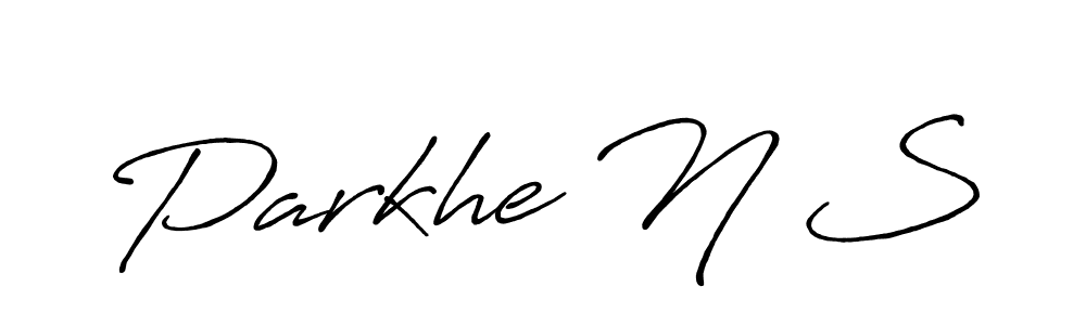 It looks lik you need a new signature style for name Parkhe N S. Design unique handwritten (Antro_Vectra_Bolder) signature with our free signature maker in just a few clicks. Parkhe N S signature style 7 images and pictures png