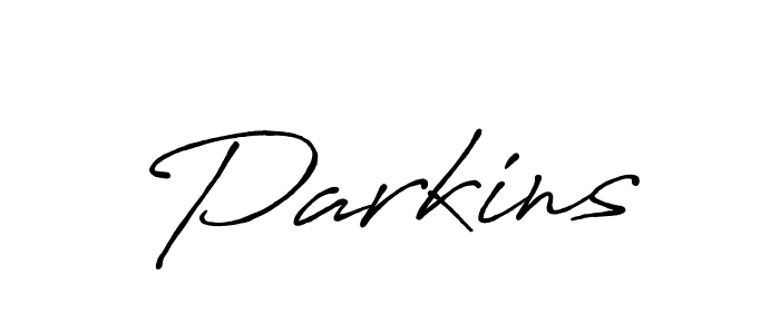 Make a beautiful signature design for name Parkins. With this signature (Antro_Vectra_Bolder) style, you can create a handwritten signature for free. Parkins signature style 7 images and pictures png
