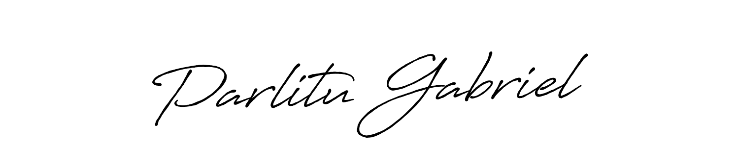 Make a beautiful signature design for name Parlitu Gabriel. Use this online signature maker to create a handwritten signature for free. Parlitu Gabriel signature style 7 images and pictures png