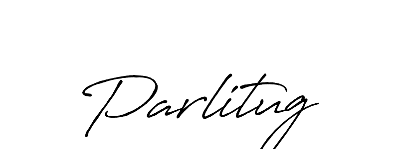 Create a beautiful signature design for name Parlitug. With this signature (Antro_Vectra_Bolder) fonts, you can make a handwritten signature for free. Parlitug signature style 7 images and pictures png