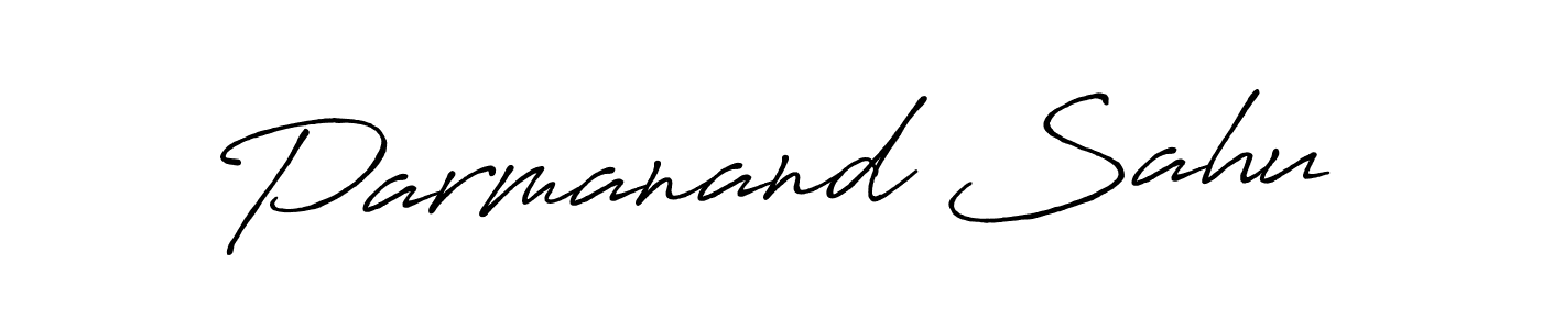 Use a signature maker to create a handwritten signature online. With this signature software, you can design (Antro_Vectra_Bolder) your own signature for name Parmanand Sahu. Parmanand Sahu signature style 7 images and pictures png