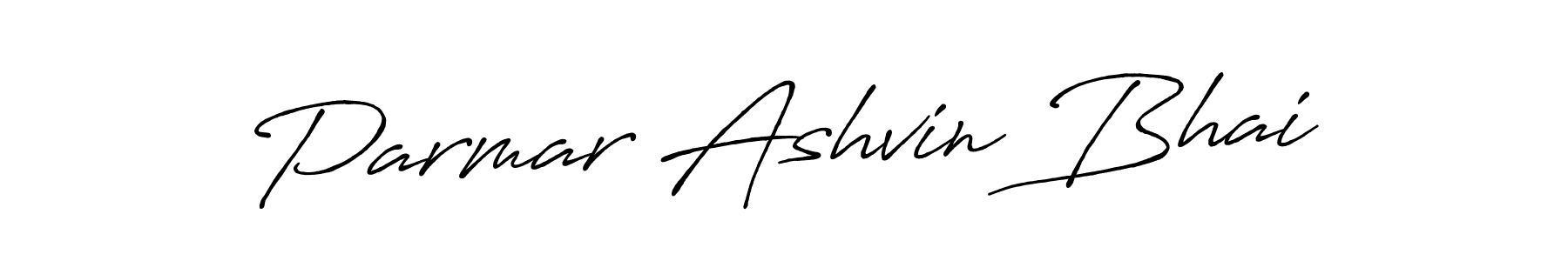 Create a beautiful signature design for name Parmar Ashvin Bhai. With this signature (Antro_Vectra_Bolder) fonts, you can make a handwritten signature for free. Parmar Ashvin Bhai signature style 7 images and pictures png