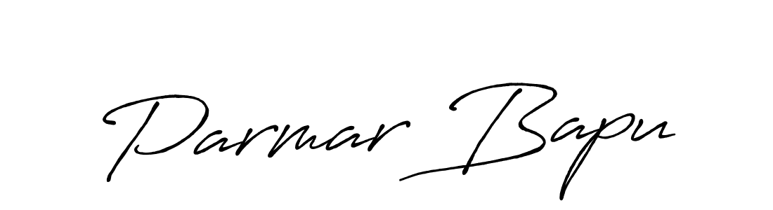 Parmar Bapu stylish signature style. Best Handwritten Sign (Antro_Vectra_Bolder) for my name. Handwritten Signature Collection Ideas for my name Parmar Bapu. Parmar Bapu signature style 7 images and pictures png