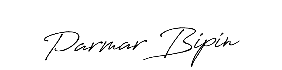 Parmar Bipin stylish signature style. Best Handwritten Sign (Antro_Vectra_Bolder) for my name. Handwritten Signature Collection Ideas for my name Parmar Bipin. Parmar Bipin signature style 7 images and pictures png