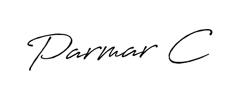 You should practise on your own different ways (Antro_Vectra_Bolder) to write your name (Parmar C) in signature. don't let someone else do it for you. Parmar C signature style 7 images and pictures png