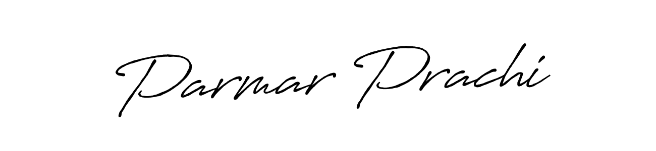 Use a signature maker to create a handwritten signature online. With this signature software, you can design (Antro_Vectra_Bolder) your own signature for name Parmar Prachi. Parmar Prachi signature style 7 images and pictures png