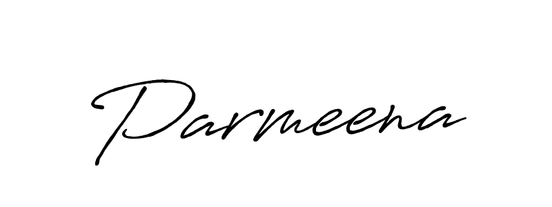How to make Parmeena signature? Antro_Vectra_Bolder is a professional autograph style. Create handwritten signature for Parmeena name. Parmeena signature style 7 images and pictures png