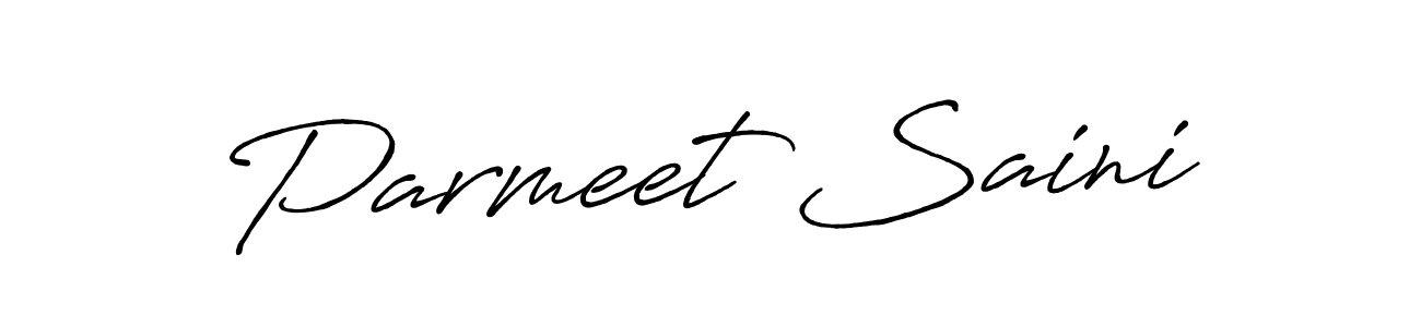 Here are the top 10 professional signature styles for the name Parmeet Saini. These are the best autograph styles you can use for your name. Parmeet Saini signature style 7 images and pictures png