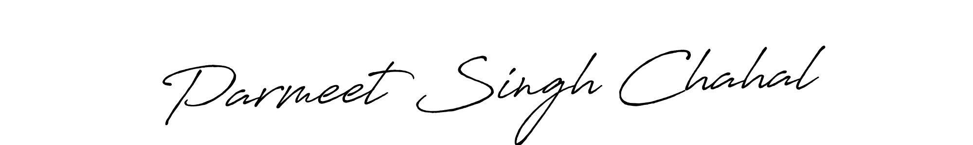 It looks lik you need a new signature style for name Parmeet Singh Chahal. Design unique handwritten (Antro_Vectra_Bolder) signature with our free signature maker in just a few clicks. Parmeet Singh Chahal signature style 7 images and pictures png