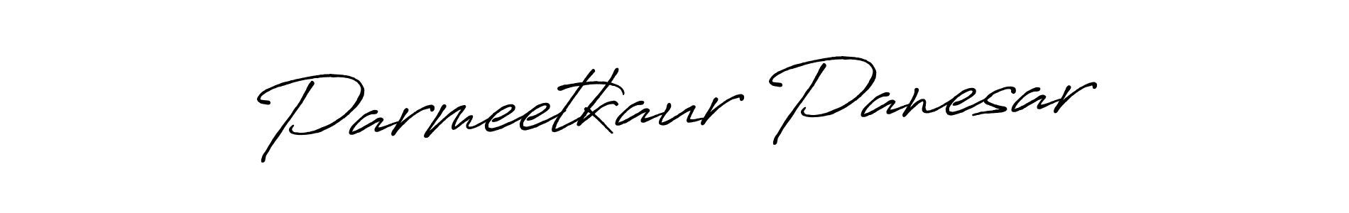 Design your own signature with our free online signature maker. With this signature software, you can create a handwritten (Antro_Vectra_Bolder) signature for name Parmeetkaur Panesar. Parmeetkaur Panesar signature style 7 images and pictures png