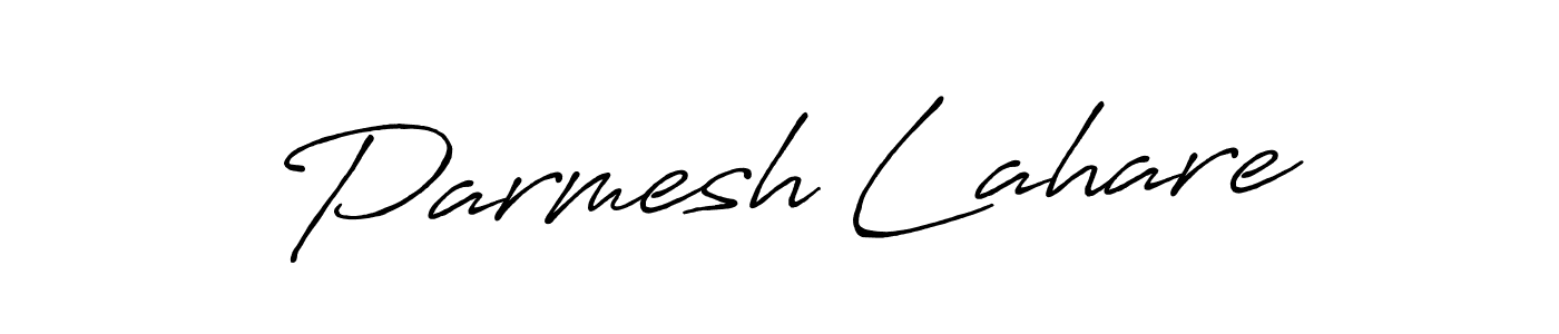 Also You can easily find your signature by using the search form. We will create Parmesh Lahare name handwritten signature images for you free of cost using Antro_Vectra_Bolder sign style. Parmesh Lahare signature style 7 images and pictures png