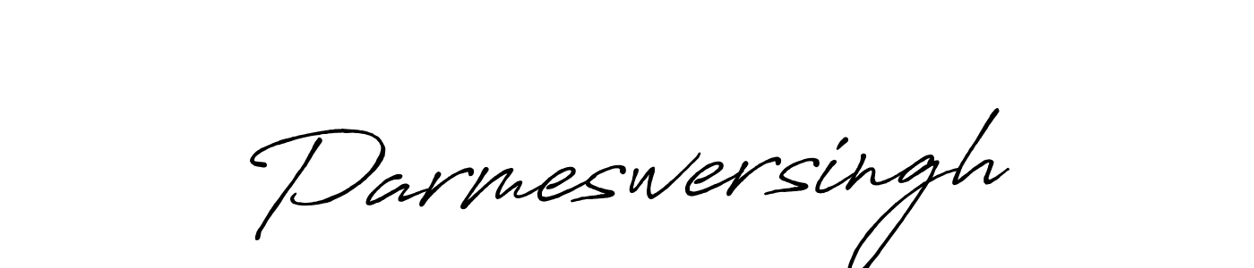 Make a beautiful signature design for name Parmeswersingh. With this signature (Antro_Vectra_Bolder) style, you can create a handwritten signature for free. Parmeswersingh signature style 7 images and pictures png