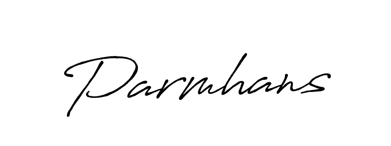 The best way (Antro_Vectra_Bolder) to make a short signature is to pick only two or three words in your name. The name Parmhans include a total of six letters. For converting this name. Parmhans signature style 7 images and pictures png