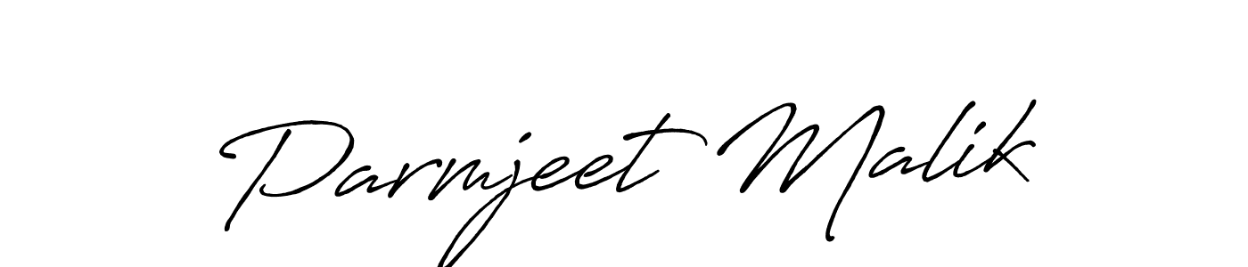 Also You can easily find your signature by using the search form. We will create Parmjeet Malik name handwritten signature images for you free of cost using Antro_Vectra_Bolder sign style. Parmjeet Malik signature style 7 images and pictures png