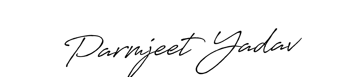 Make a beautiful signature design for name Parmjeet Yadav. Use this online signature maker to create a handwritten signature for free. Parmjeet Yadav signature style 7 images and pictures png