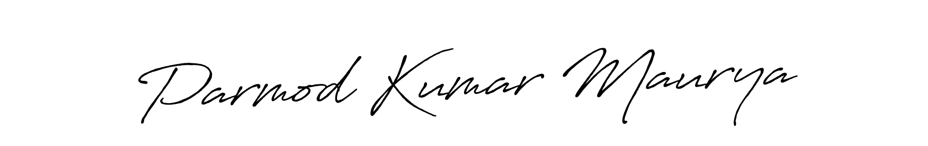 The best way (Antro_Vectra_Bolder) to make a short signature is to pick only two or three words in your name. The name Parmod Kumar Maurya include a total of six letters. For converting this name. Parmod Kumar Maurya signature style 7 images and pictures png