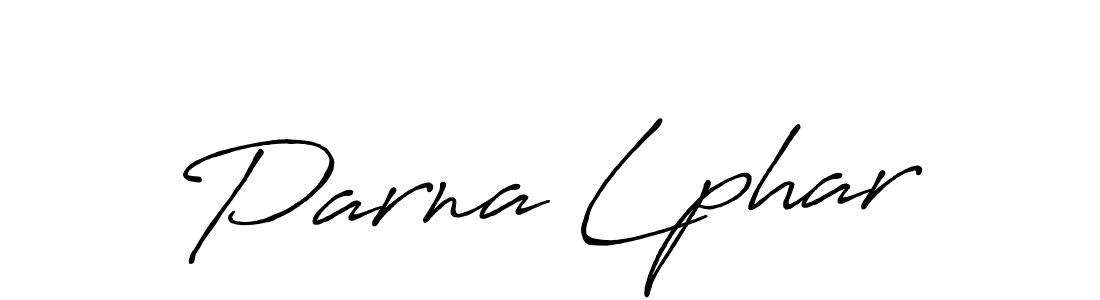 Design your own signature with our free online signature maker. With this signature software, you can create a handwritten (Antro_Vectra_Bolder) signature for name Parna Lphar. Parna Lphar signature style 7 images and pictures png