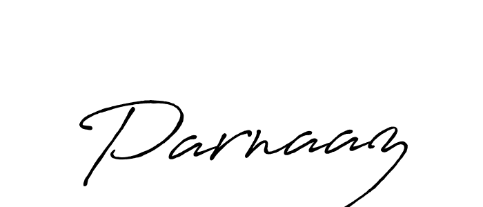 Make a beautiful signature design for name Parnaaz. With this signature (Antro_Vectra_Bolder) style, you can create a handwritten signature for free. Parnaaz signature style 7 images and pictures png