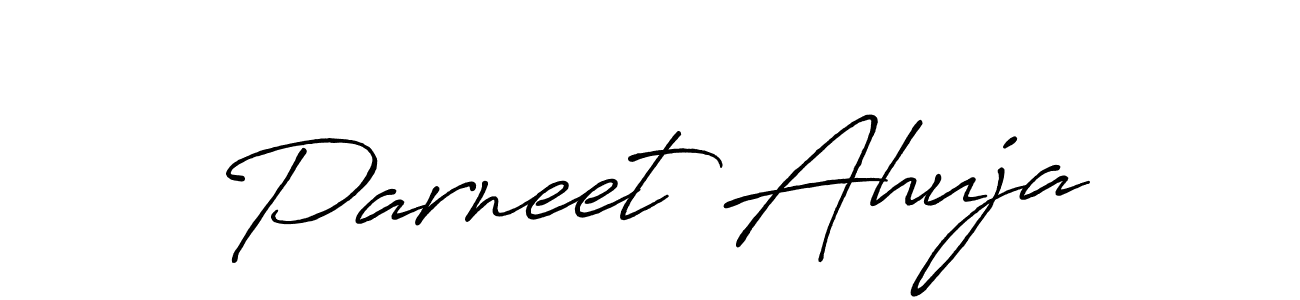 The best way (Antro_Vectra_Bolder) to make a short signature is to pick only two or three words in your name. The name Parneet Ahuja include a total of six letters. For converting this name. Parneet Ahuja signature style 7 images and pictures png