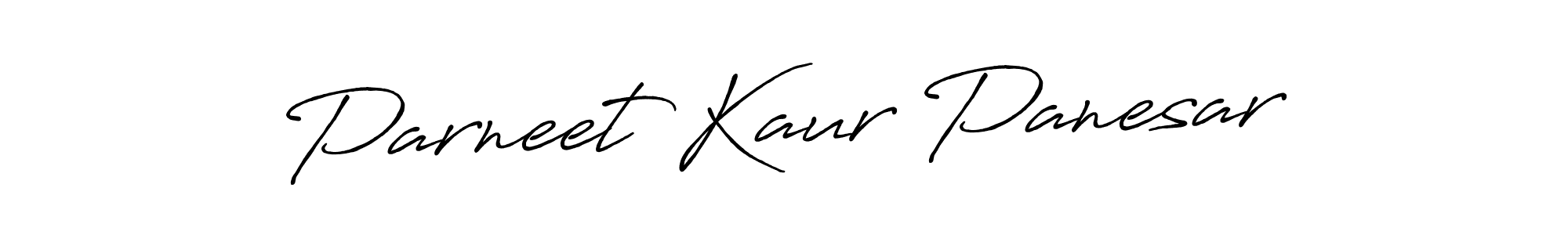 Design your own signature with our free online signature maker. With this signature software, you can create a handwritten (Antro_Vectra_Bolder) signature for name Parneet Kaur Panesar. Parneet Kaur Panesar signature style 7 images and pictures png