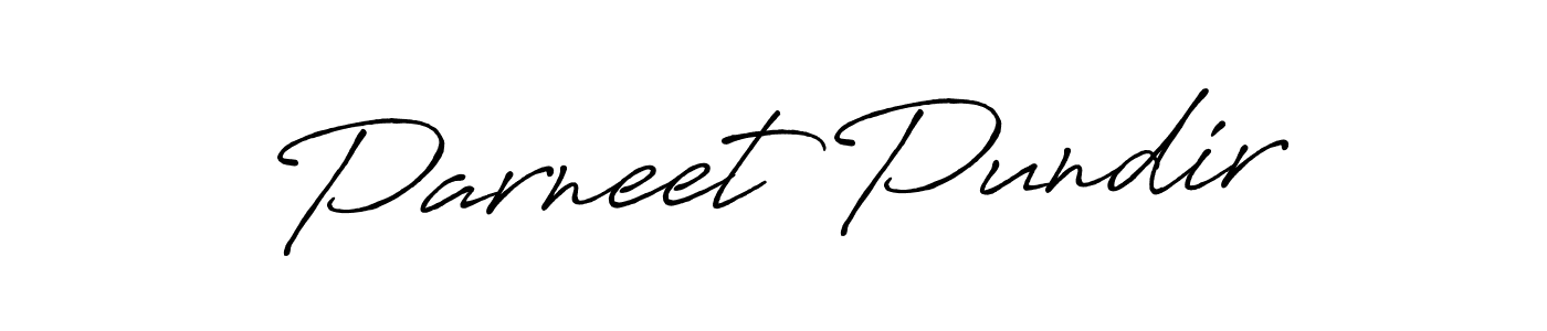 Create a beautiful signature design for name Parneet Pundir. With this signature (Antro_Vectra_Bolder) fonts, you can make a handwritten signature for free. Parneet Pundir signature style 7 images and pictures png