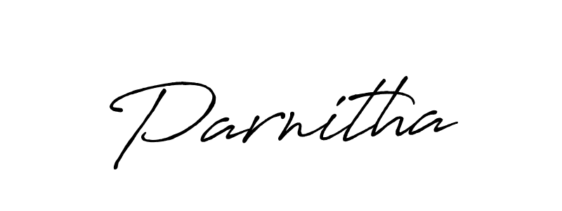 Make a beautiful signature design for name Parnitha. Use this online signature maker to create a handwritten signature for free. Parnitha signature style 7 images and pictures png