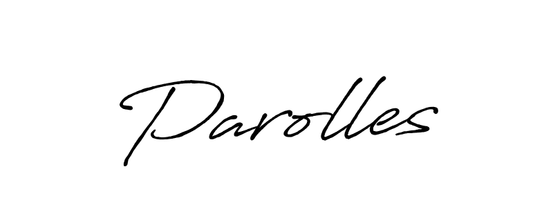 It looks lik you need a new signature style for name Parolles. Design unique handwritten (Antro_Vectra_Bolder) signature with our free signature maker in just a few clicks. Parolles signature style 7 images and pictures png