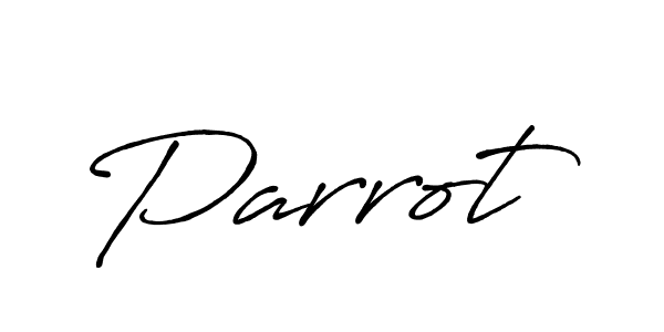 Make a beautiful signature design for name Parrot. With this signature (Antro_Vectra_Bolder) style, you can create a handwritten signature for free. Parrot signature style 7 images and pictures png