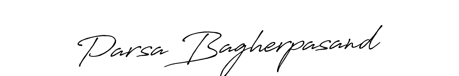 It looks lik you need a new signature style for name Parsa Bagherpasand. Design unique handwritten (Antro_Vectra_Bolder) signature with our free signature maker in just a few clicks. Parsa Bagherpasand signature style 7 images and pictures png