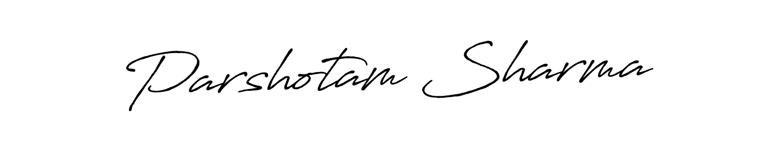 Also You can easily find your signature by using the search form. We will create Parshotam Sharma name handwritten signature images for you free of cost using Antro_Vectra_Bolder sign style. Parshotam Sharma signature style 7 images and pictures png