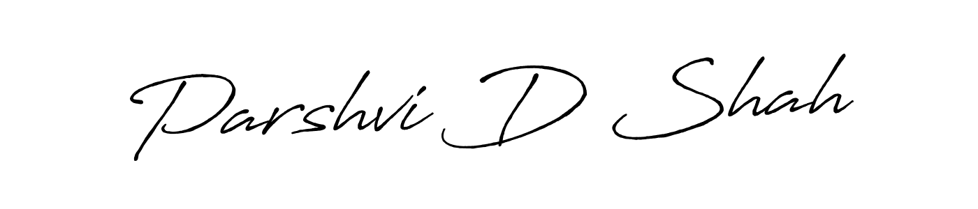 Also You can easily find your signature by using the search form. We will create Parshvi D Shah name handwritten signature images for you free of cost using Antro_Vectra_Bolder sign style. Parshvi D Shah signature style 7 images and pictures png