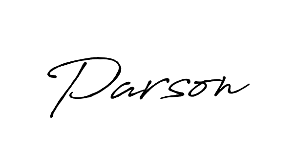 How to make Parson name signature. Use Antro_Vectra_Bolder style for creating short signs online. This is the latest handwritten sign. Parson signature style 7 images and pictures png