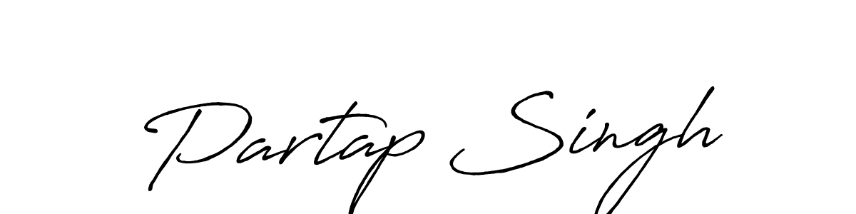 Create a beautiful signature design for name Partap Singh. With this signature (Antro_Vectra_Bolder) fonts, you can make a handwritten signature for free. Partap Singh signature style 7 images and pictures png