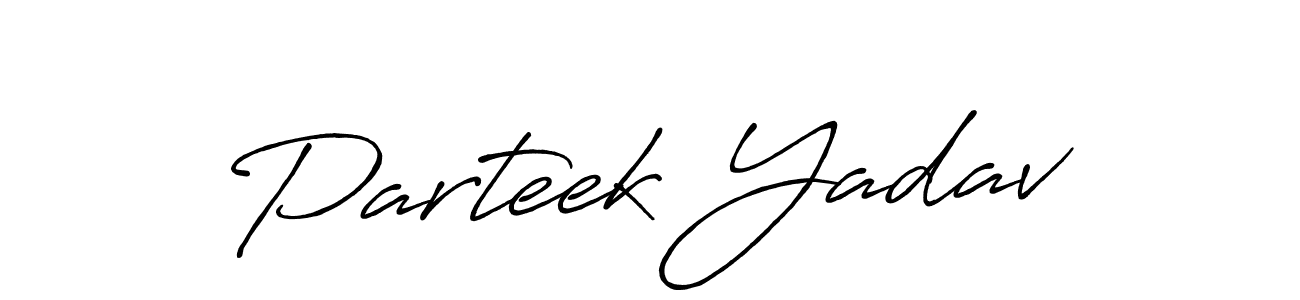 Make a beautiful signature design for name Parteek Yadav. Use this online signature maker to create a handwritten signature for free. Parteek Yadav signature style 7 images and pictures png