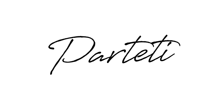 See photos of Parteti official signature by Spectra . Check more albums & portfolios. Read reviews & check more about Antro_Vectra_Bolder font. Parteti signature style 7 images and pictures png