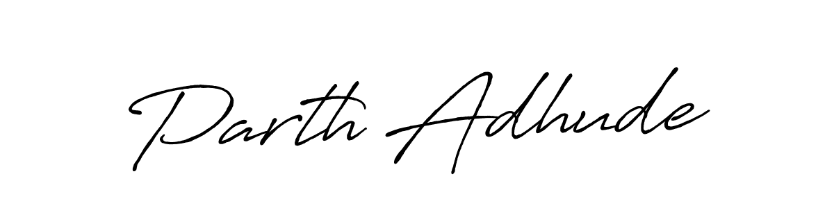 Make a beautiful signature design for name Parth Adhude. Use this online signature maker to create a handwritten signature for free. Parth Adhude signature style 7 images and pictures png