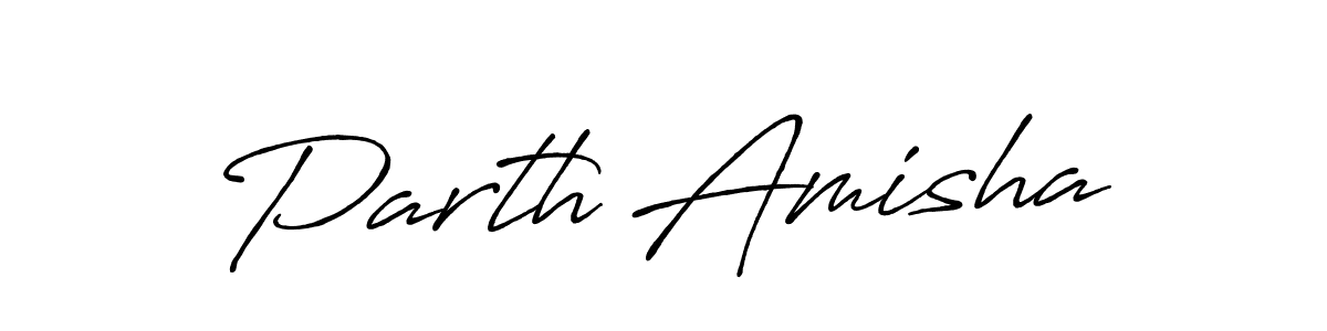 Make a beautiful signature design for name Parth Amisha. Use this online signature maker to create a handwritten signature for free. Parth Amisha signature style 7 images and pictures png